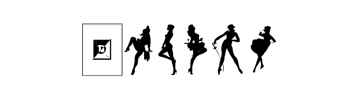 Darrians Sexy Silhouettes 2  Free Fonts Download