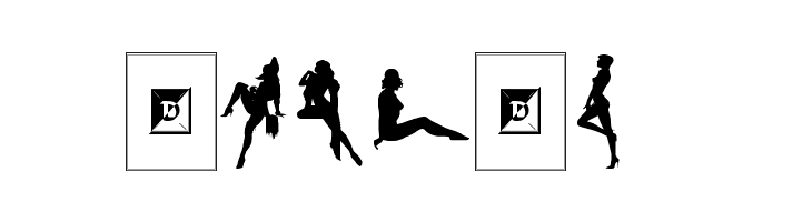 Darrians Sexy Silhouettes 2  Free Fonts Download