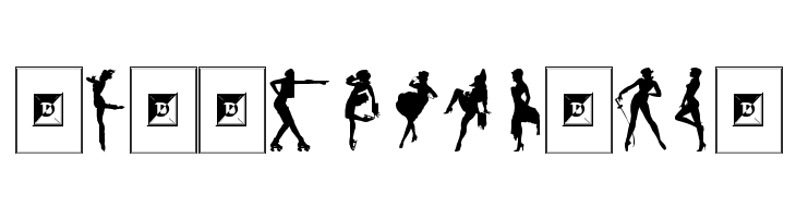 Darrians Sexy Silhouettes 2  Free Fonts Download