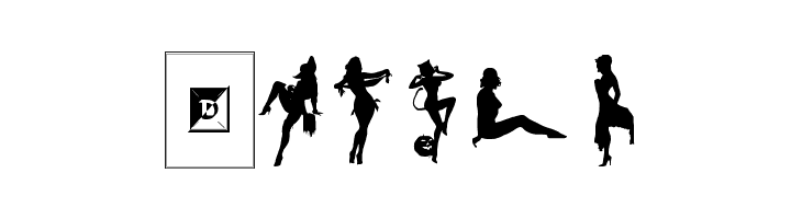 Darrians Sexy Silhouettes 2  Free Fonts Download