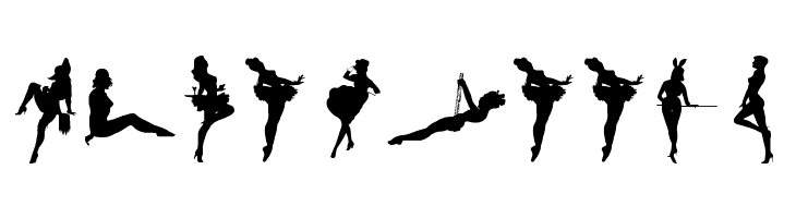 Darrians Sexy Silhouettes 2  Free Fonts Download