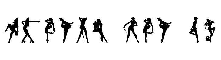 Darrians Sexy Silhouettes 2  Free Fonts Download