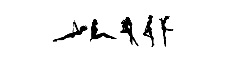 Darrians Sexy Silhouettes 2  Free Fonts Download
