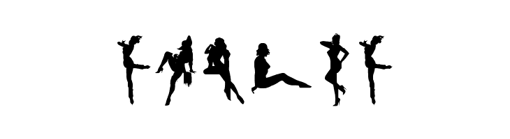 Darrians Sexy Silhouettes 2  Free Fonts Download