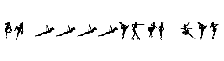 Darrians Sexy Silhouettes 2  Free Fonts Download