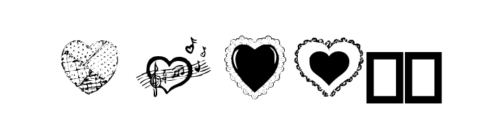 Hearts by Darrian  Free Fonts Download