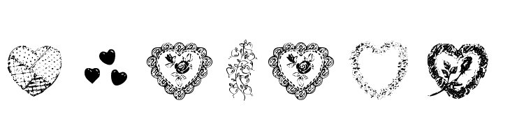 Hearts by Darrian  Free Fonts Download