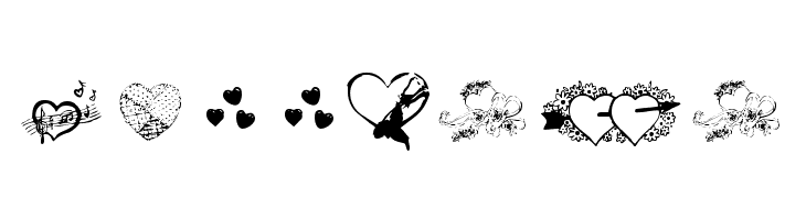 Hearts by Darrian  Free Fonts Download
