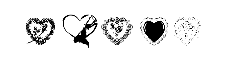 Hearts by Darrian  Free Fonts Download