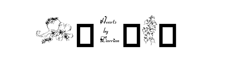 Hearts by Darrian  Free Fonts Download