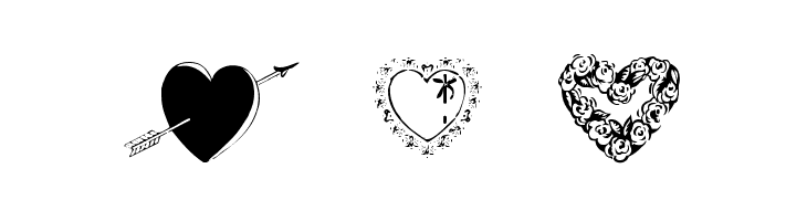 Hearts by Darrian  Free Fonts Download