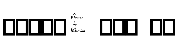 Hearts by Darrian  Free Fonts Download
