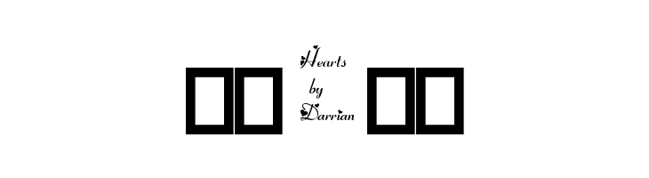 Hearts by Darrian  Free Fonts Download