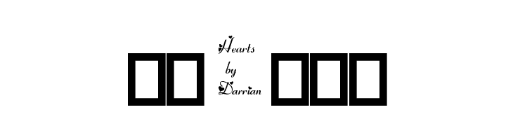 Hearts by Darrian  Free Fonts Download