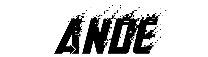 Avengero Disassembled Regular  Free Fonts Download