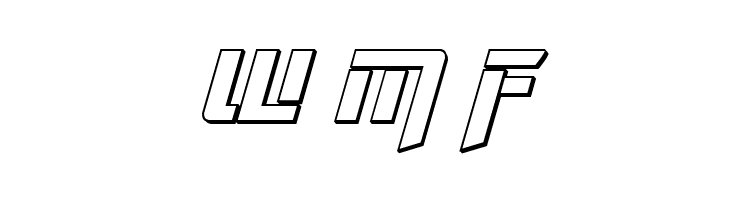 Deceptibots 3D Italic  Free Fonts Download