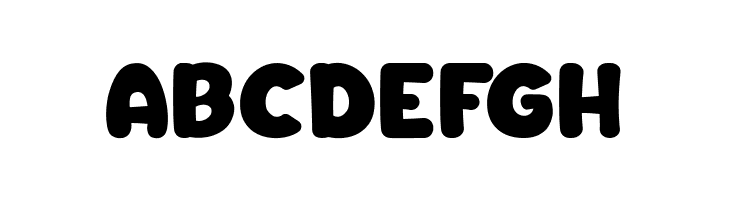 ABCDEFGH Chiki Font