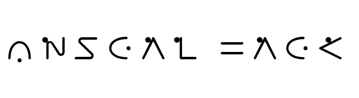 Moon Maths x  Free Fonts Download