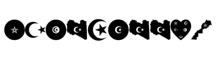 alittihad almaghribi color  Free Fonts Download