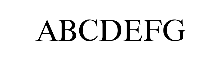 ABCDEFG XSerif Unicode Font