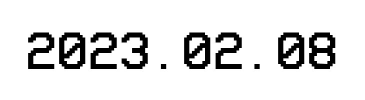 2023.02.08 VCR OSD Mono Font