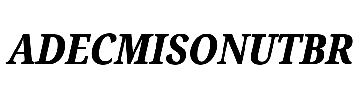 Noto Serif Condensed ExtraBold Italic  Free Fonts Download