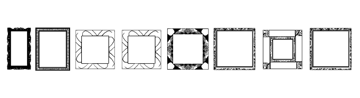 Lots of Frames  Free Fonts Download