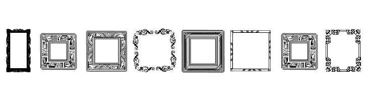 Lots of Frames  Free Fonts Download