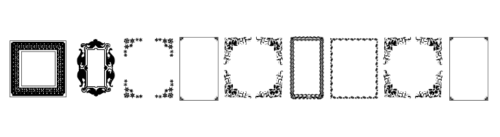 Lots of Frames  Free Fonts Download