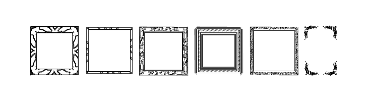 Lots of Frames  Free Fonts Download