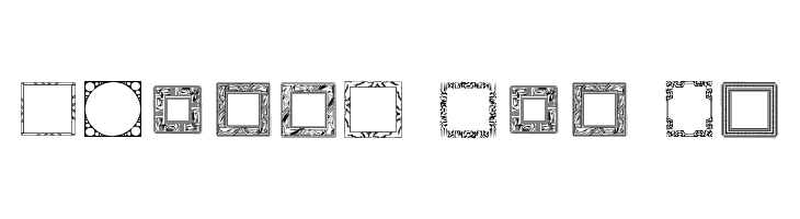 Lots of Frames  Free Fonts Download