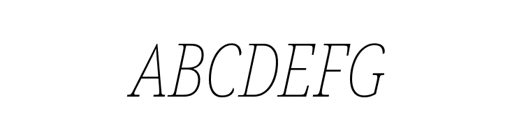 Noto Serif ExtraCondensed Thin Italic  Free Fonts Download