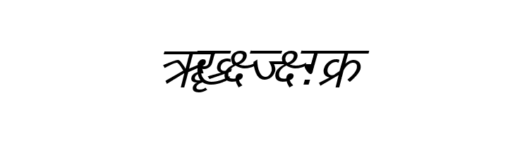 DV-TTYogeshEN Italic  Free Fonts Download