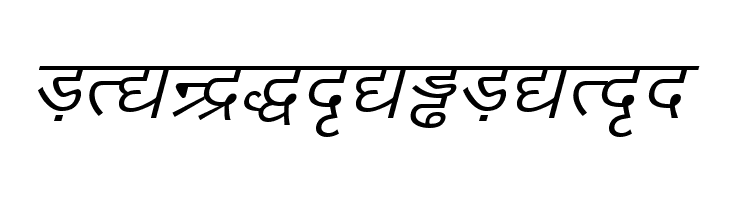 DV-TTYogeshEN Italic  Free Fonts Download