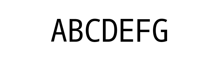 ABCDEFG Noto Sans Mono Condensed Font