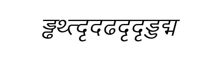 DV-TTYogesh Italic  Free Fonts Download