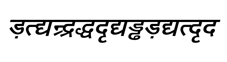 DV-TTYogeshEN BoldItalic  Free Fonts Download