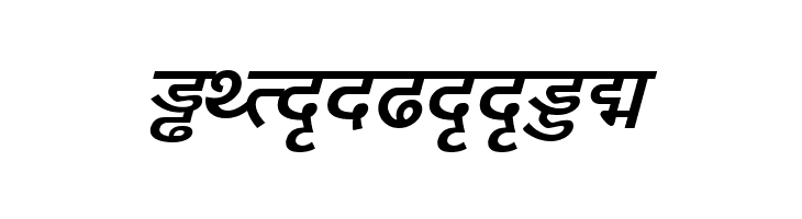 DV-TTYogeshEN BoldItalic  Free Fonts Download