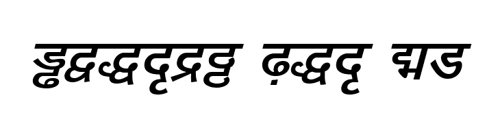 DV-TTYogeshEN BoldItalic  Free Fonts Download