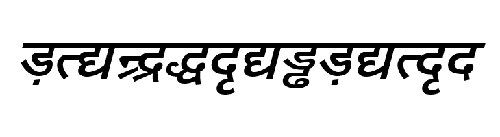 DV-TTYogesh BoldItalic  Free Fonts Download