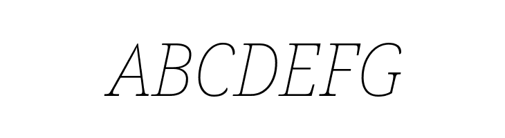 Noto Serif SemiCondensed Thin Italic  Free Fonts Download