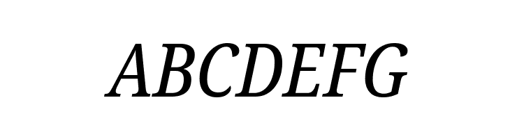 Noto Serif Condensed Italic  Free Fonts Download