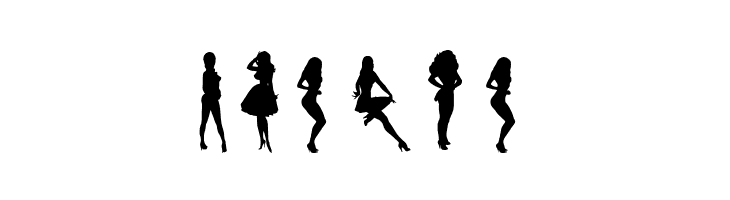 Darrians Sexy Silhouettes 3  Free Fonts Download