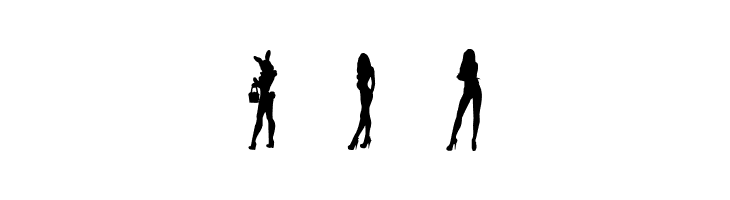 Darrians Sexy Silhouettes 3  Free Fonts Download