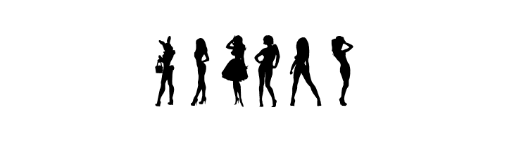 Darrians Sexy Silhouettes 3  Free Fonts Download