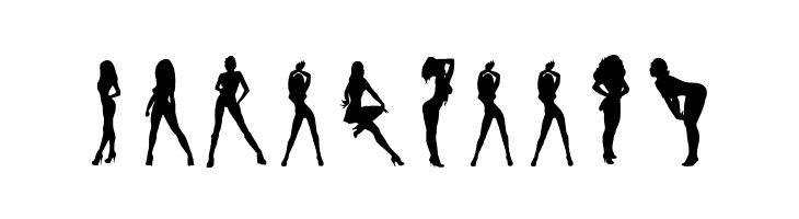 Darrians Sexy Silhouettes 3  Free Fonts Download