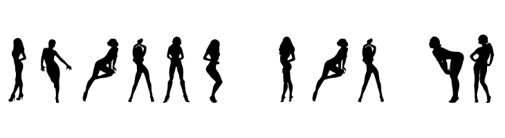 Darrians Sexy Silhouettes 3  Free Fonts Download