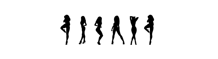 Darrians Sexy Silhouettes 3  Free Fonts Download