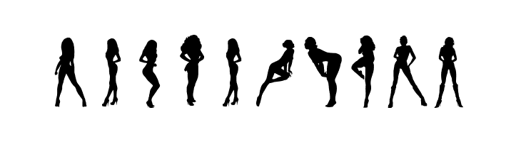 Darrians Sexy Silhouettes 3  Free Fonts Download