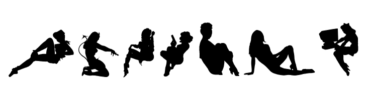 Darrians Sexy Silhouettes 4  Free Fonts Download